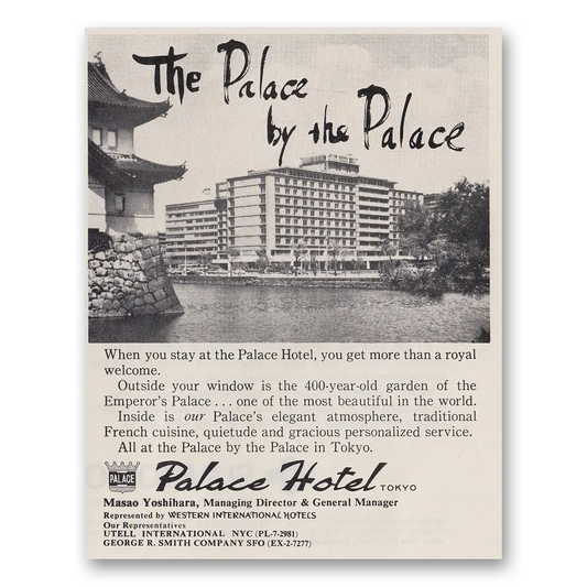 1970 Palace Hotel Tokyo More Than a Royal Welcome Vintage Magazine Print Ad