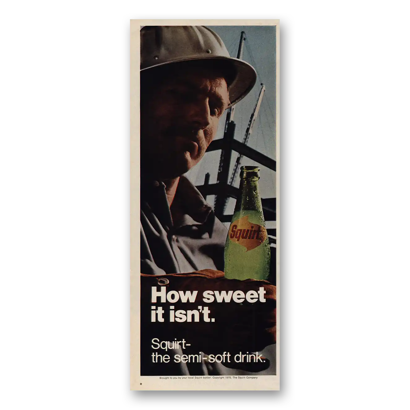 1970 Squirt Soft Drink How Sweet It Isnt Vintage Magazine Print Ad