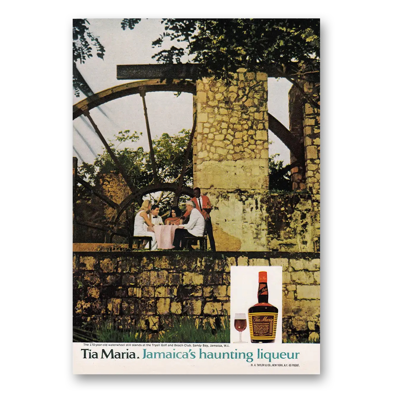 1970 Tia Maria Liqueur Jamaicas Haunting Liqueur Vintage Magazine Print Ad