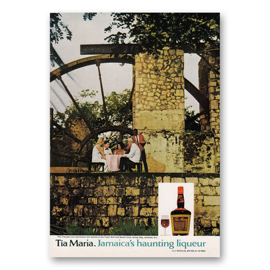 1970 Tia Maria Liqueur Jamaicas Haunting Liqueur Vintage Magazine Print Ad