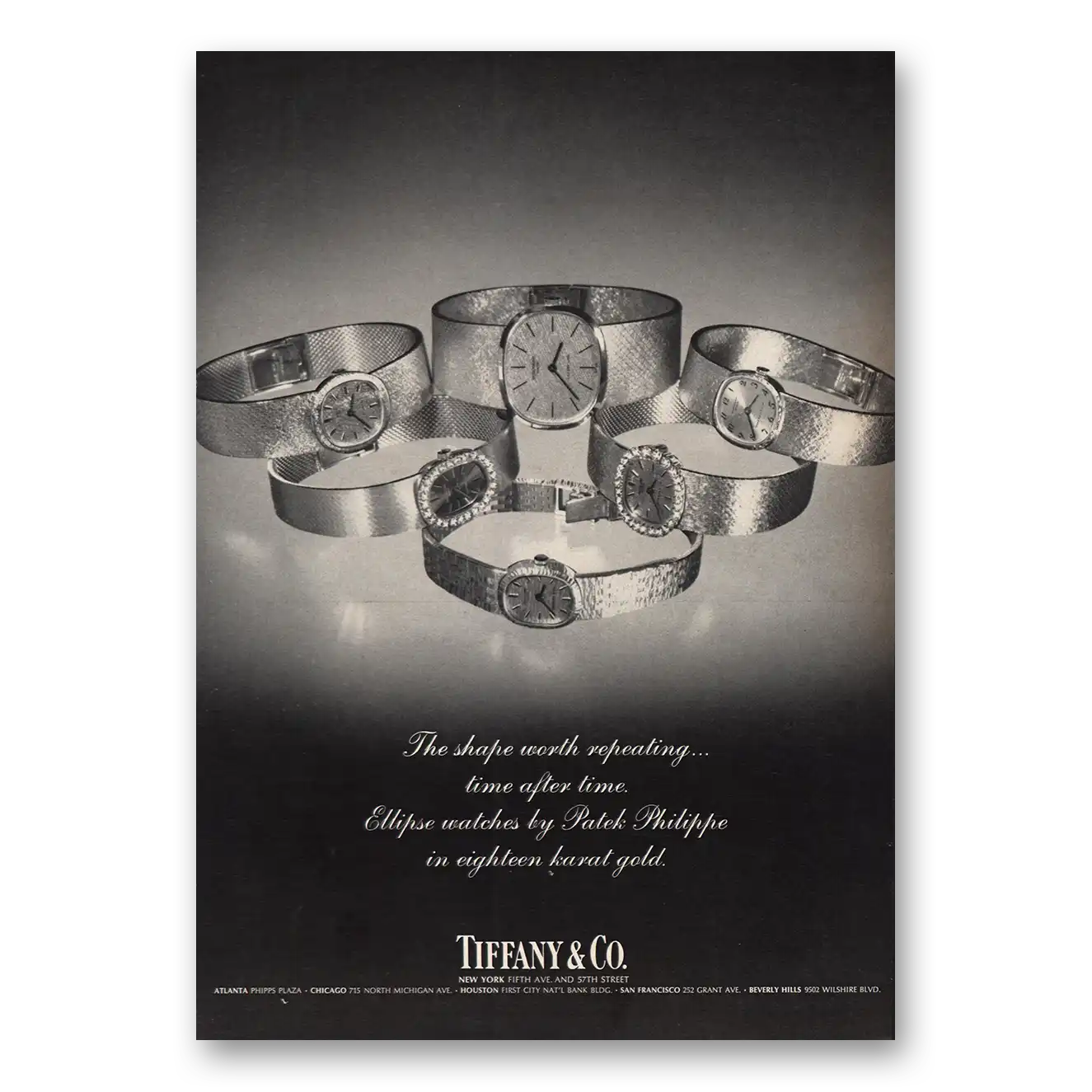 1970 Tiffany & Co Shape Worth Repeating Vintage Magazine Print Ad