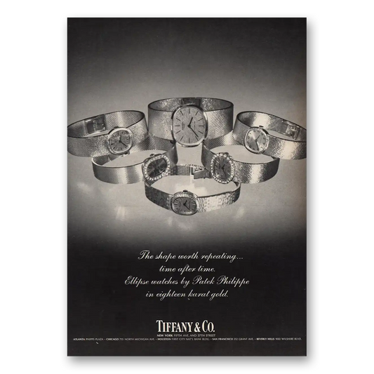 1970 Tiffany & Co Shape Worth Repeating Vintage Magazine Print Ad