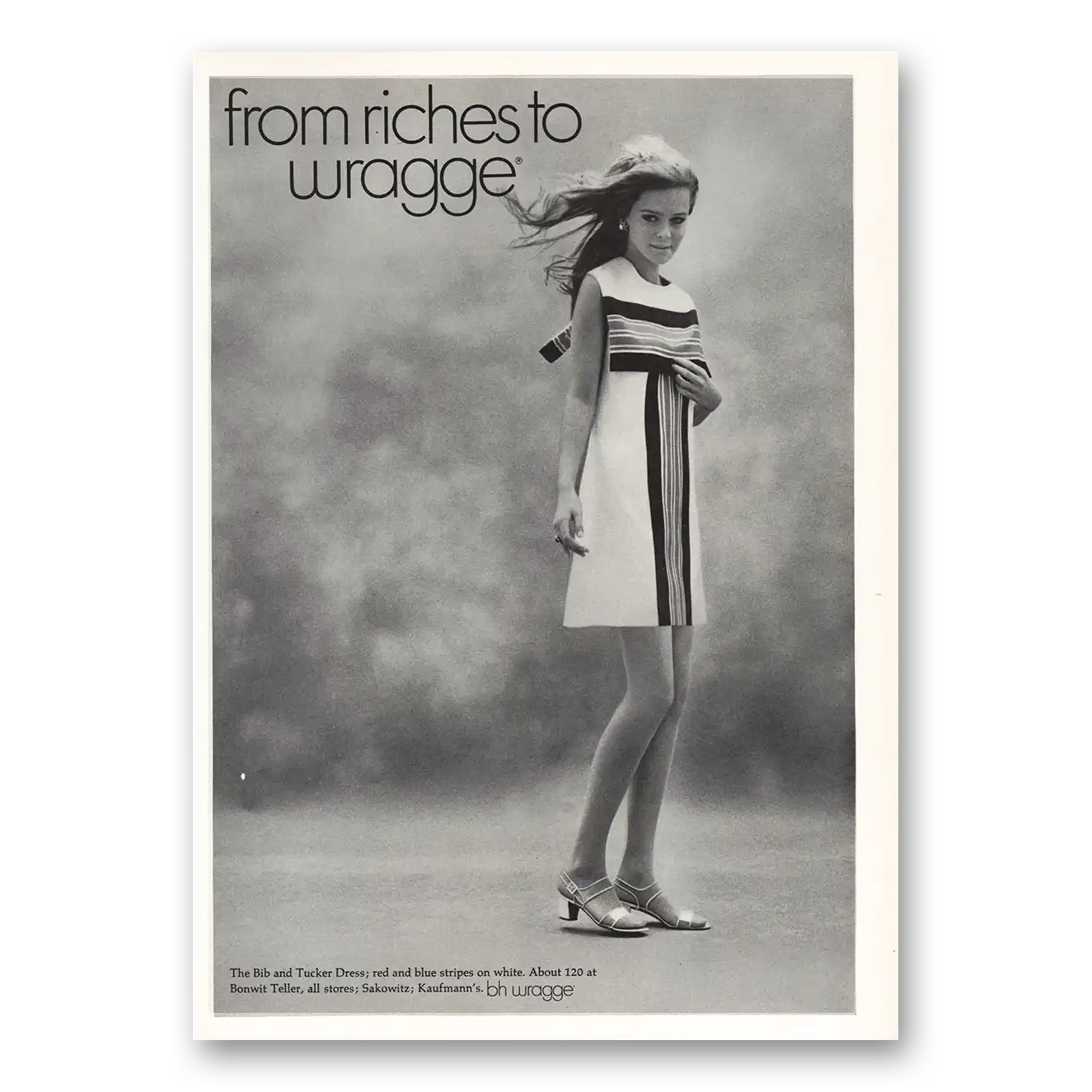 1970 B H Wragge From Riches to Wragge Vintage Magazine Print Ad