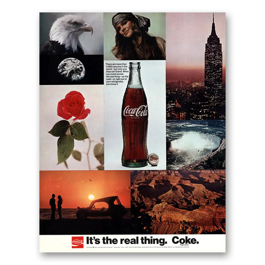 1971 Coca Cola There Are More Than 3000 Canyons Vintage Magazine Print Ad