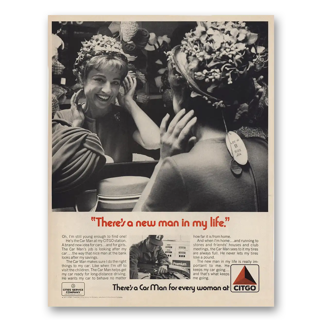 1971 Citgo Gasolene New Man In My Life Vintage Magazine Print Ad