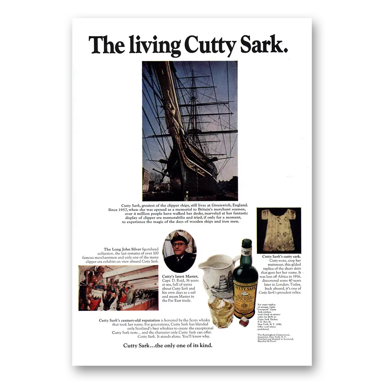 1971 Cutty Sark Living Cutty Sark Vintage Magazine Print Ad