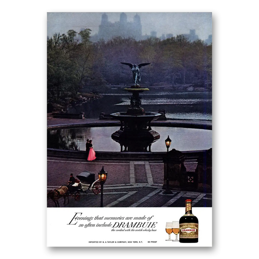 1969 Drambuie Evenings That Memories Are Made Of Vintage Magazine Print Ad