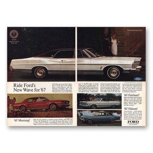 1971 Ford Ride Fords New Wave Vintage Magazine Print Ad