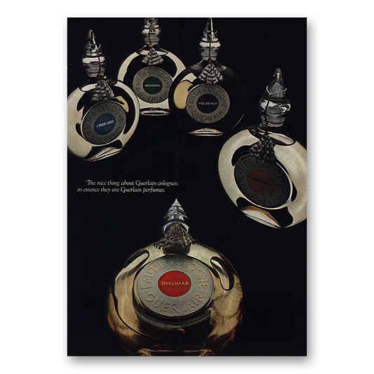 1971 Guerlain The Nice Thing About Vintage Magazine Print Ad