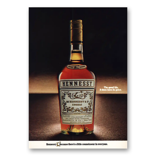 1971 Hennessy Cognac Little Connoisseur In Everyone Vintage Magazine Print Ad
