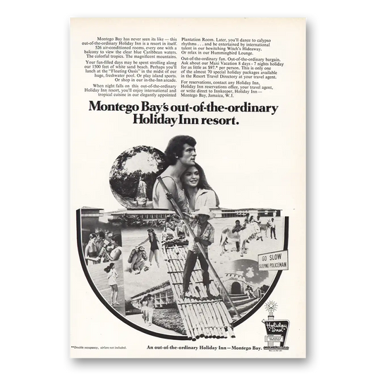 1971 Holiday Inn Montego Bay Vintage Magazine Print Ad