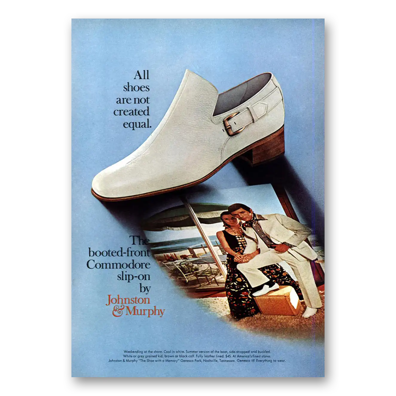 1971 Johnston & Murphy Shoes All Shoes Are Not Created Equal Vintage Magazine Print Ad