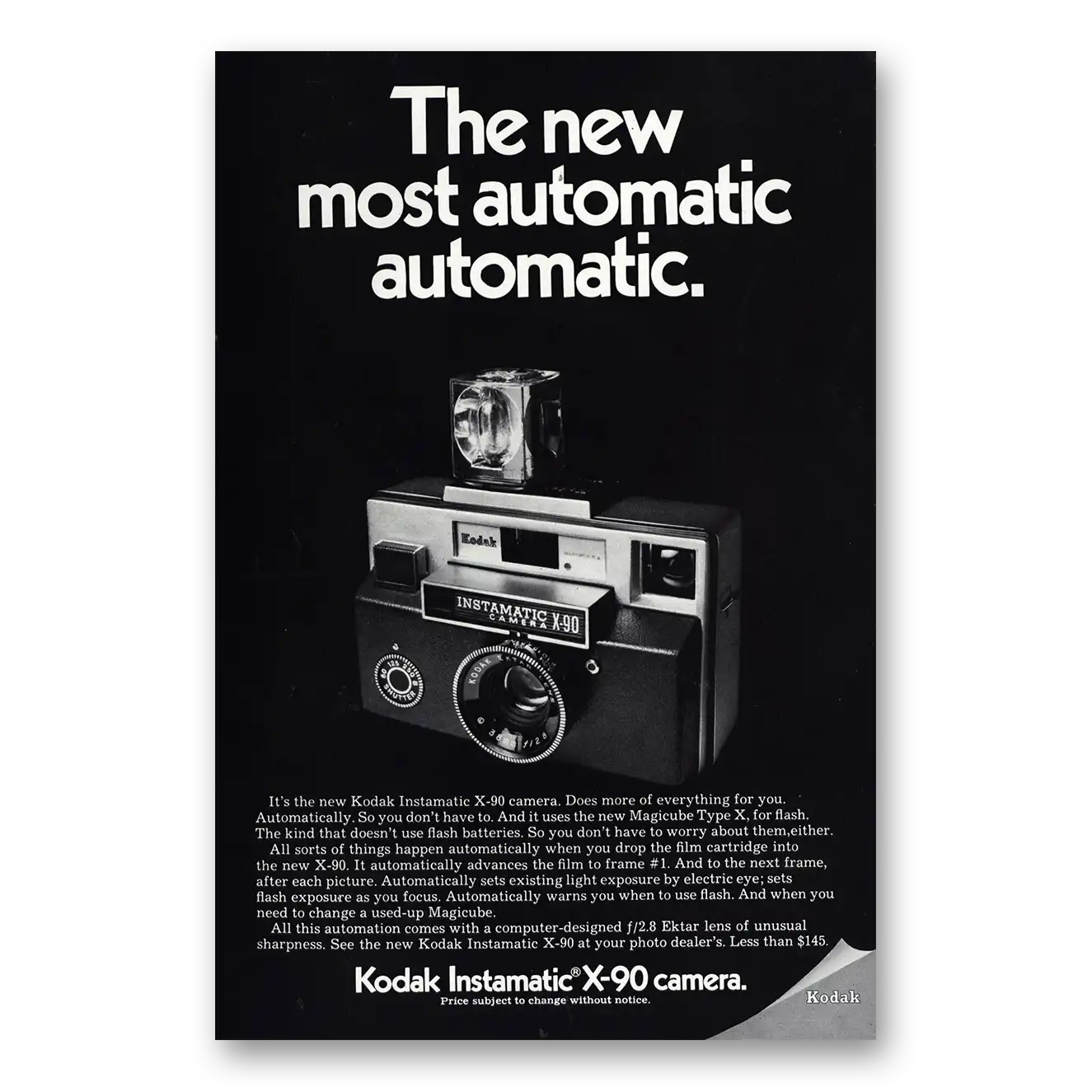 1971 Kodak Most Automatic Automatic Vintage Magazine Print Ad