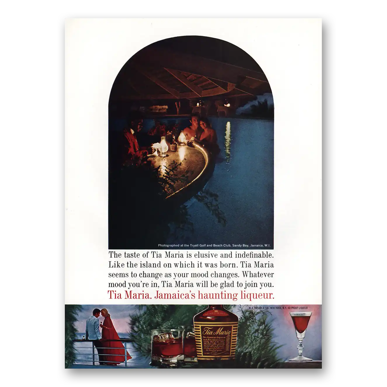 1971 Tia Maria Liqueur Like the Island Vintage Magazine Print Ad