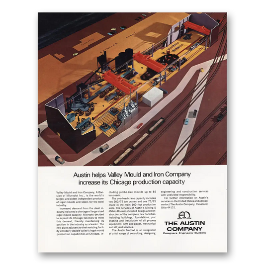 1972 Austin Company Valley Mould and Iron Company Vintage Magazine Print Ad