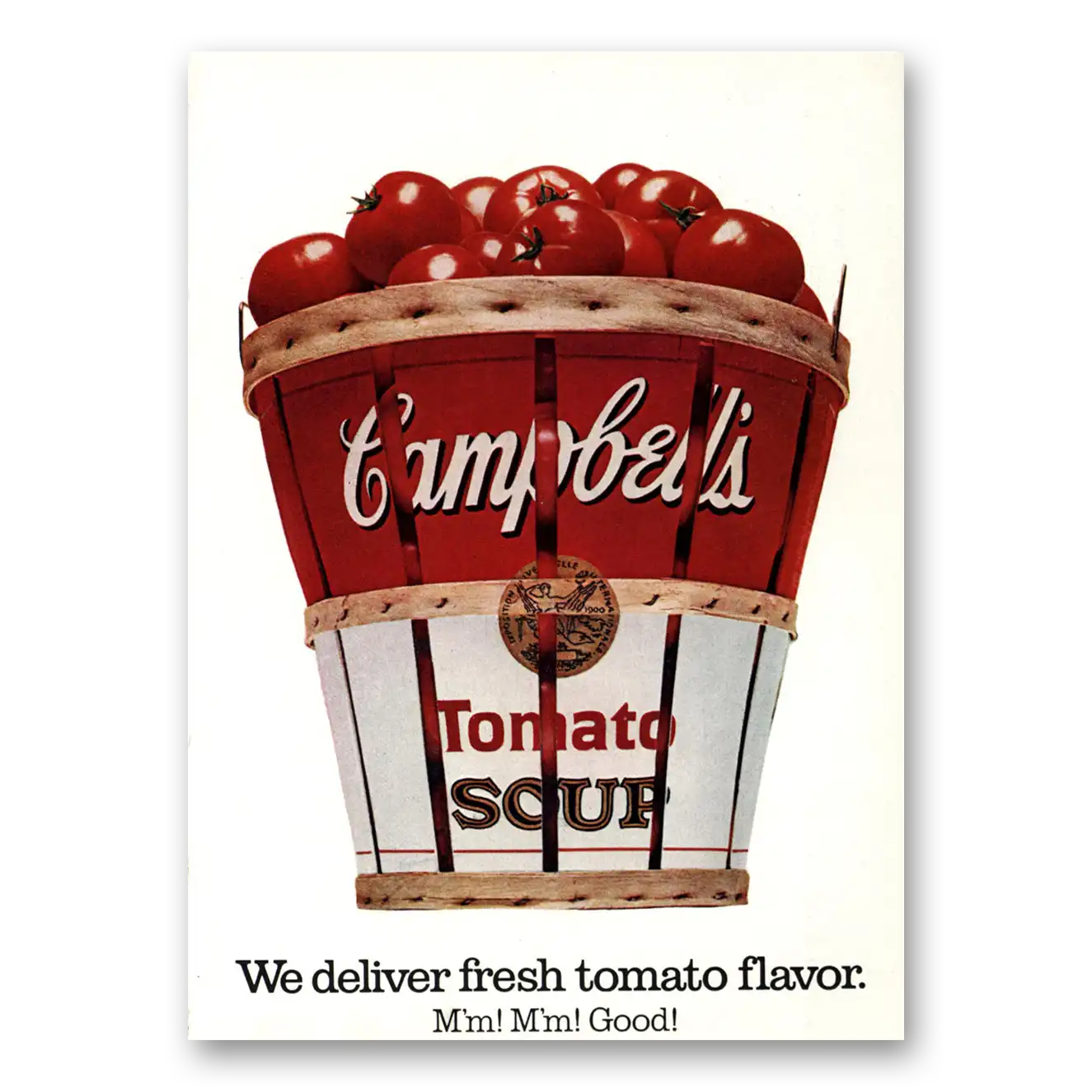 1972 Campbells Tomato Soup Deliver Fresh Tomato Flavor Vintage Magazine Print Ad