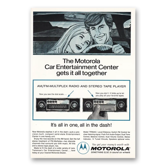 1972 Motorola All Together Vintage Magazine Print Ad