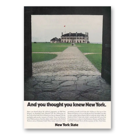 1972 New York You Thought You Knew Vintage Magazine Print Ad