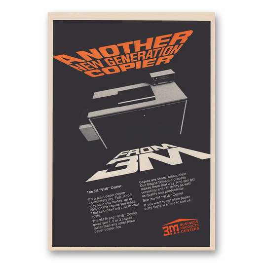 1973 3M Copier Another New Generation Copier Vintage Magazine Print Ad