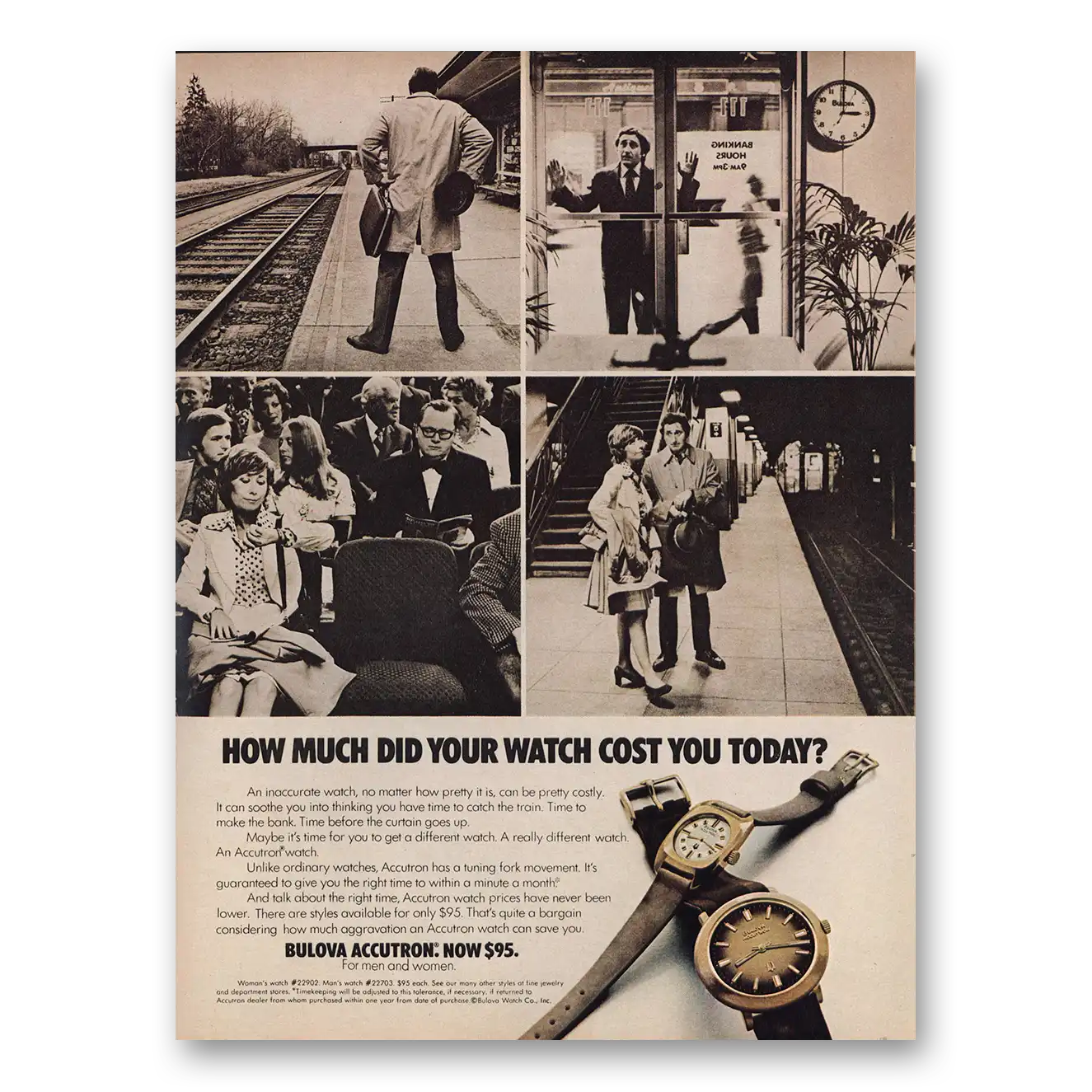 1973 Accutron Watch Cost You Today Vintage Magazine Print Ad