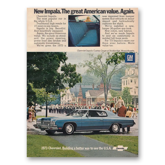 1972 Chevrolet Impala Great American Value Again Vintage Magazine Print Ad