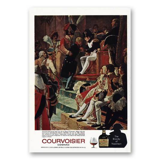 1973 Courvoisier Premiere Distribution Vintage Magazine Print Ad