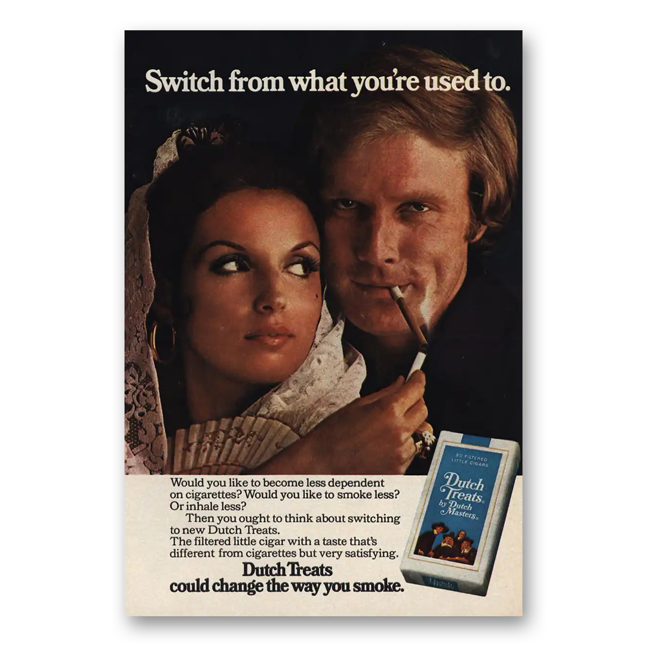 1973 Dutch Masters Cigars Switch From What Youre Used To Vintage Magazine Print Ad