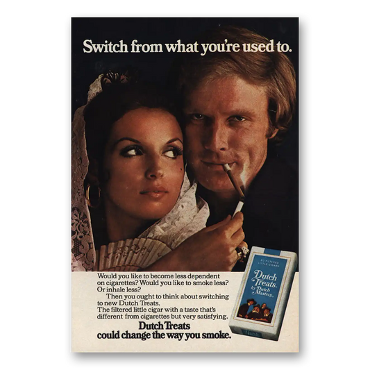 1973 Dutch Masters Cigars Switch From What Youre Used To Vintage Magazine Print Ad