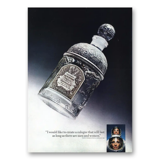 1971 Veritable Eau De Cologne Last as Long As There Are Men and Women Vintage Magazine Print Ad