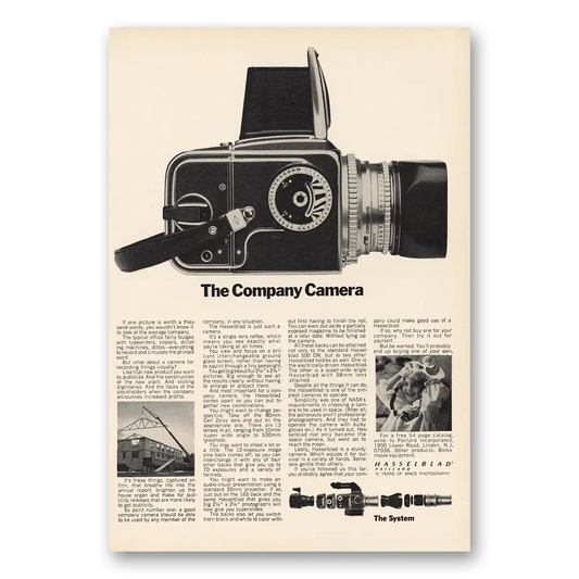 1973 Hasselblad The Company Camera Vintage Magazine Print Ad