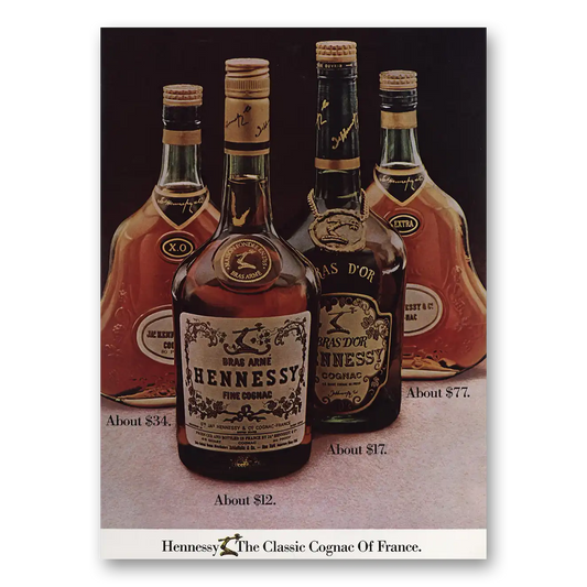 1973 Hennessy Cognac Classic Cognac of France Vintage Magazine Print Ad