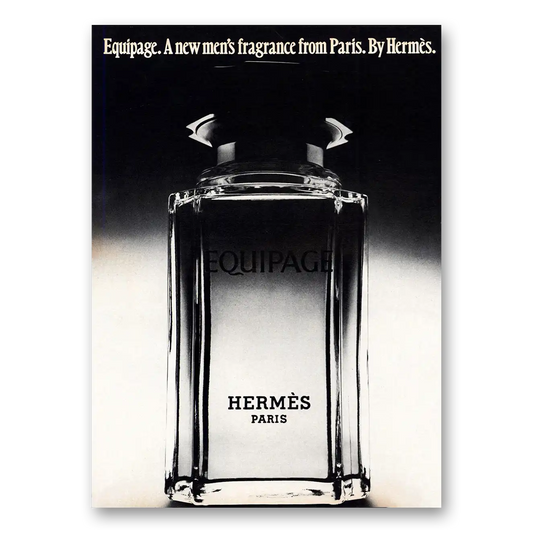 1973 Hermes Equipage New Mans Fragrance From Paris Vintage Magazine Print Ad