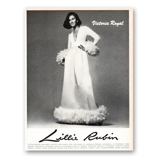 1973 Lillie Rubin Fashion Victoria Royal Vintage Magazine Print Ad