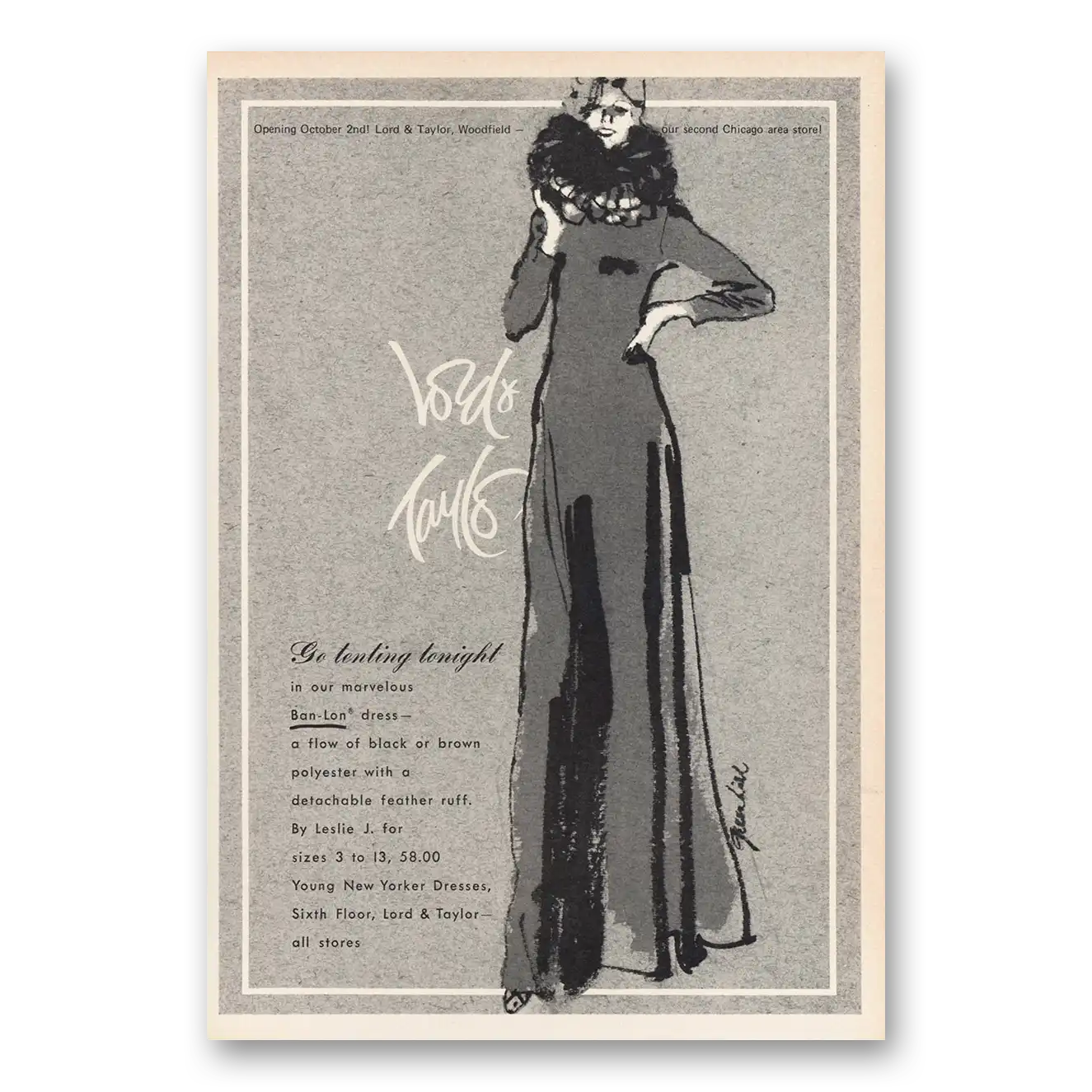 1973 Lord & Taylor Go Tenting Tonight Vintage Magazine Print Ad