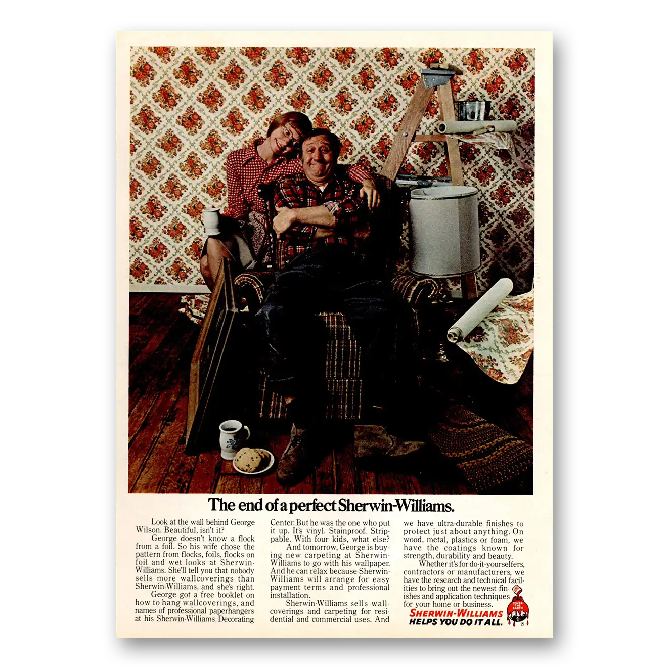 1973 Sherwin Williams Paints End of Perfect Vintage Magazine Print Ad