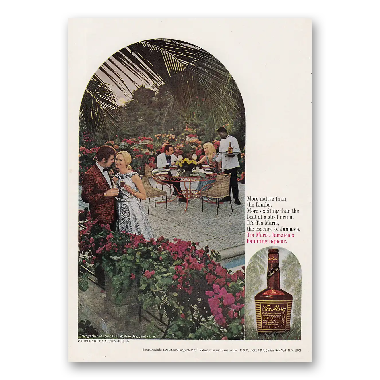 1973 Tia Maria Liqueur More Native Than the Limbo Vintage Magazine Print Ad