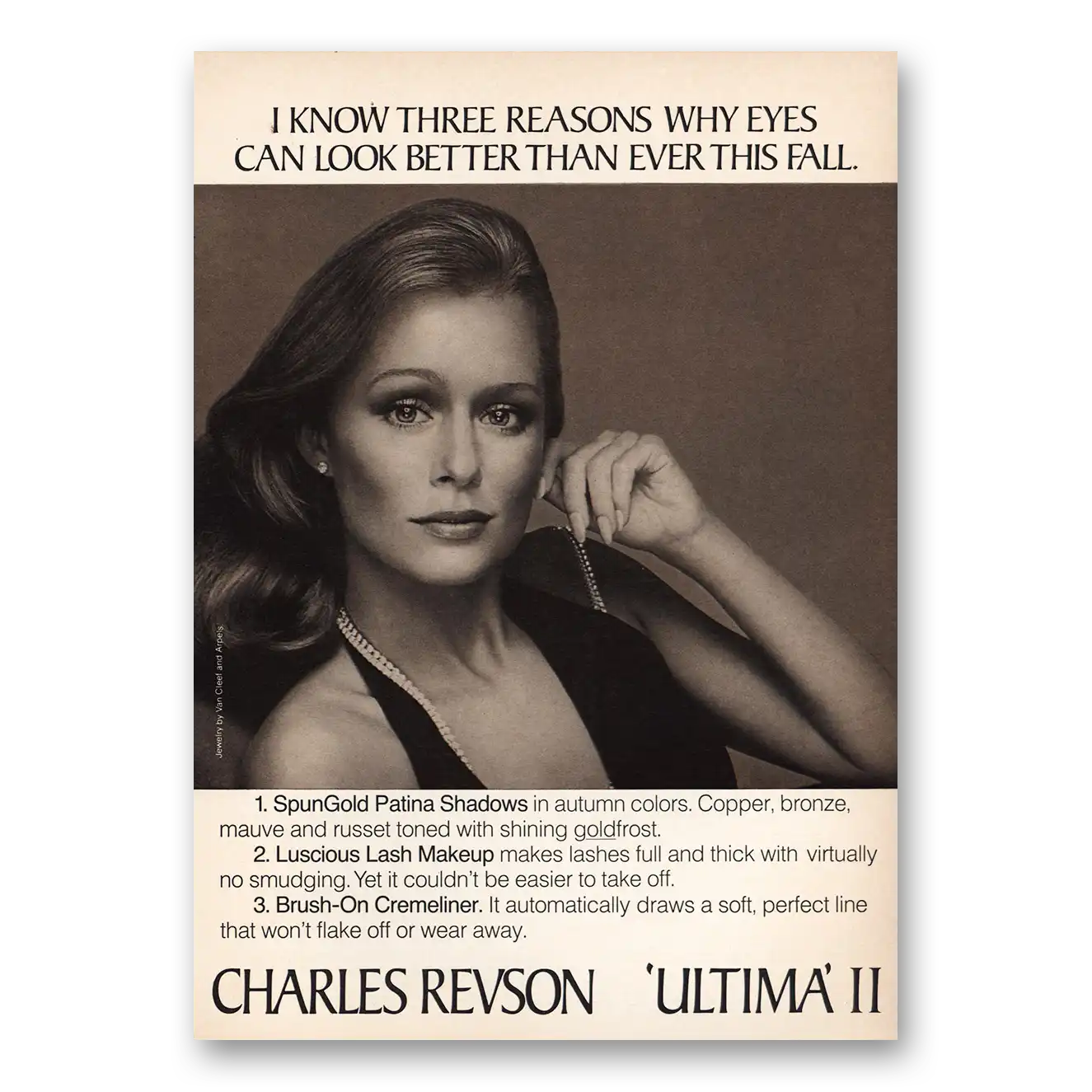 1973 Ultima II I Know Three Reasons Vintage Magazine Print Ad