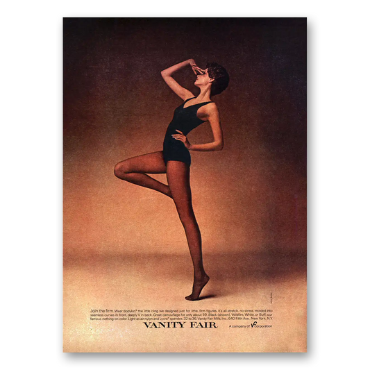 1973 Vanity Fair Undergarments Join the Firm Wear Bodykin Vintage Magazine Print Ad