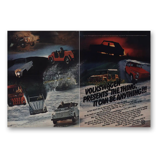 1973 Volkswagen Thing Thing It Can Be Anything Vintage Magazine Print Ad