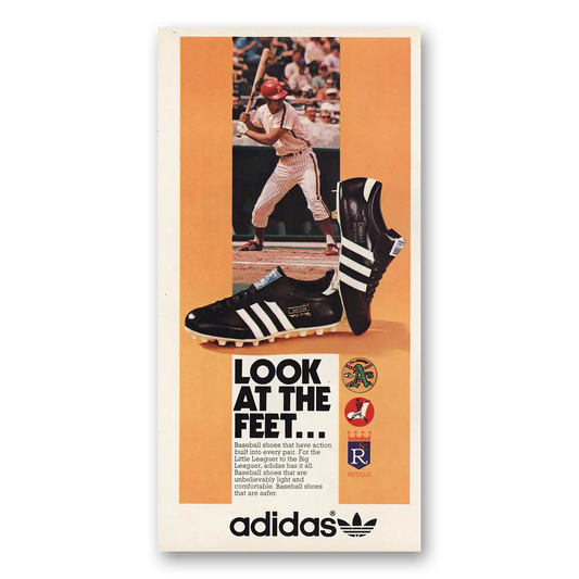 1974 Adidas Shoes Look At the Feet Vintage Magazine Print Ad