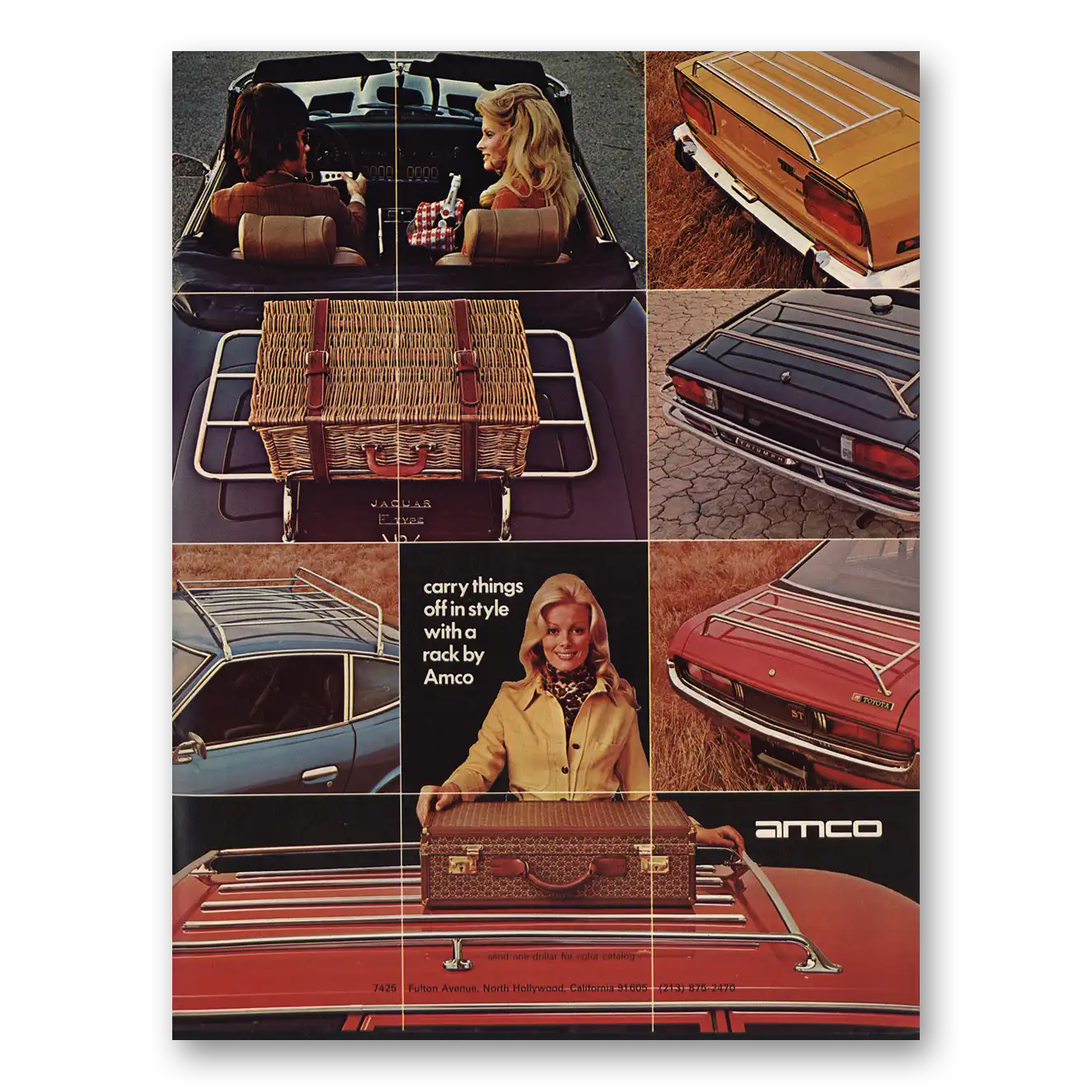 1974 Amco Carry Things Off In Style Vintage Magazine Print Ad