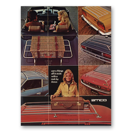 1974 Amco Carry Things Off In Style Vintage Magazine Print Ad