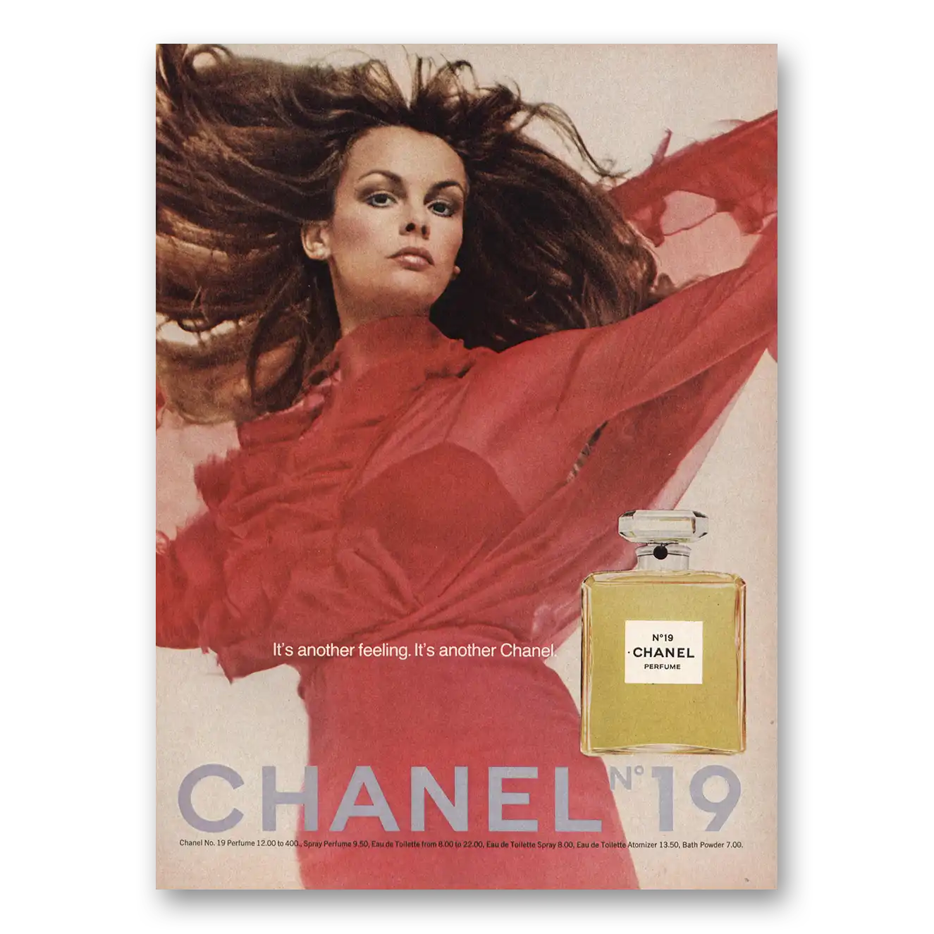 1974 Chanel No 19 Another Feeling Vintage Magazine Print Ad