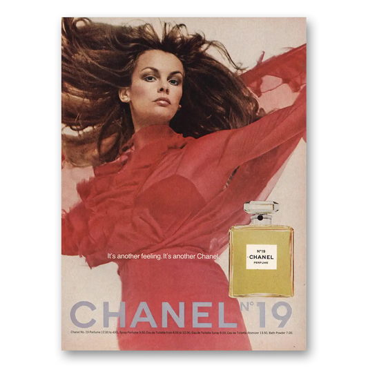 1974 Chanel No 19 Another Feeling Vintage Magazine Print Ad