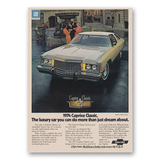 1973 Chevrolet Caprice More Than Just Dream About Vintage Magazine Print Ad