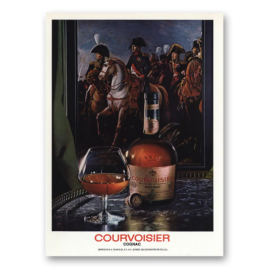 1974 Courvoisier Brandy of Napoleon Cognac Vintage Magazine Print Ad