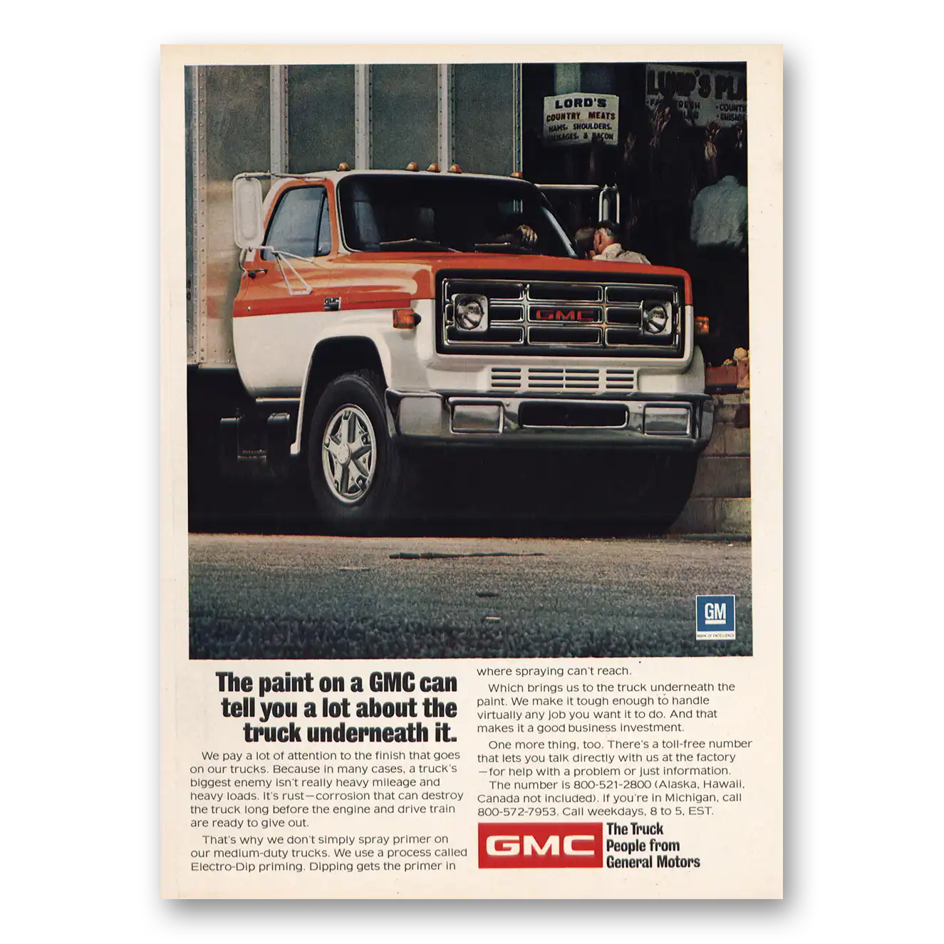 1974 GMC Trucks The Paint On GMC Vintage Magazine Print Ad