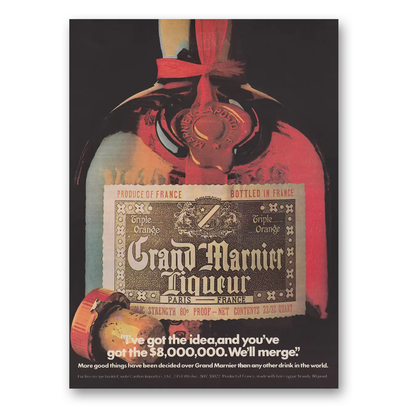 1974 Grand Marnier Got the Idea and You’ve Got Vintage Magazine Print Ad