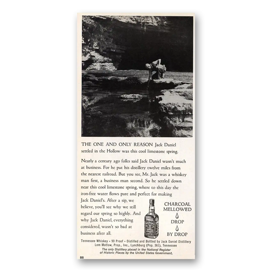 1974 Jack Daniels One and Only Reason Vintage Magazine Print Ad