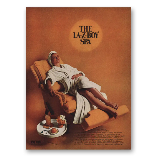 1974 La Z Boy La z Boy Spa Vintage Magazine Print Ad